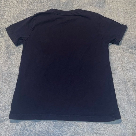 Polo by Ralph Lauren Kids Navy Tee with Bright Orange Emblem - Picture 3 of 3